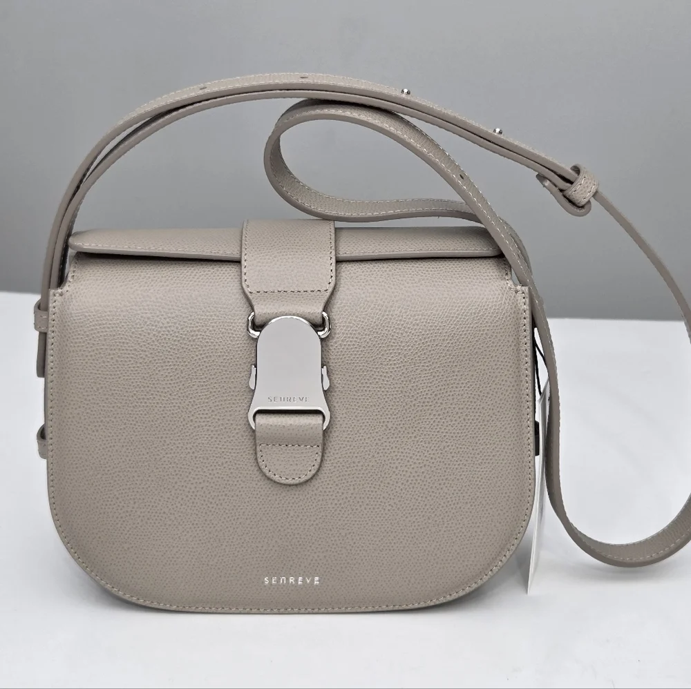 NWT SENREVE CADENCE BAG - PEBBLED / SAND / SILVER